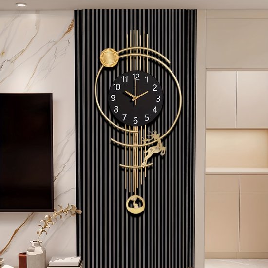 Digitale Klok Creatieve wandklokken Gemakkelijk af te lezen Eenvoudige grote klok Klassieke klokken voor kantoor keuken thuis slaapkamer woonkamer decor binnen Nieuw