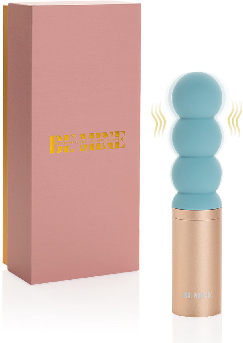 Be Mine Triple Temptation – Vibrator - Clitoris Stimulator - Vibrator voor Vrouwen - Sex Toys voor Mannen - Sex Toys voor Vrouwen - Sex Toys voor Koppels - 5 standen - USB-C - IPX7 - Powder Blue