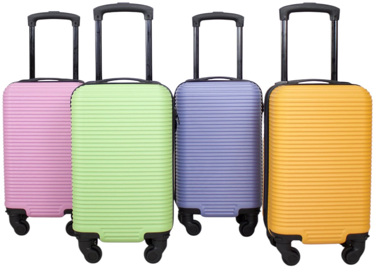 Handige compacte reistrolley - Under Seat trolley- Trolley handbagage-Past onder een vliegtuigstoel-40x20x25 cm-20 liter-Ryanair-Transavia-Easy Jet- Etc- Oranje
