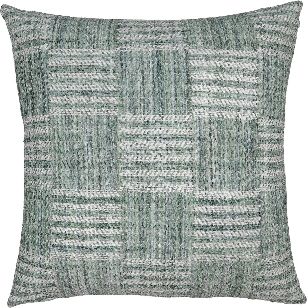 Urbane Hide Kussenhoes | Kussenhoesjes | Sierkussen | 45x45 cm | Handgeweven Textuur | Groen | Zonder binnenkussen