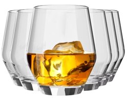 KROSNO | Tumbler glazen | Set van 6 stuks - 380 ml | Ray collectie | Whisky glazen | Elegant ontwerp | Ideaal voor thuis, restaurants, feestjes | Vaatwasmachinebestendig | Handgemaakt Image