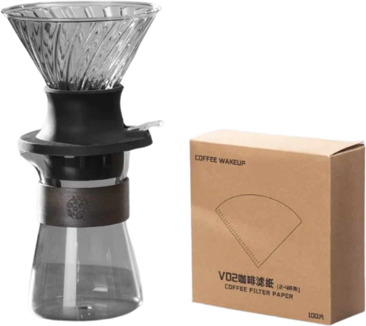 Coffee/Tea Dripper Smoked - Koffie Pot metKoffiefilter - Slo