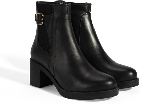 DESA Bottes Cuir Noir Femme Astuce de chaussure: rond Taille: 39 EU
