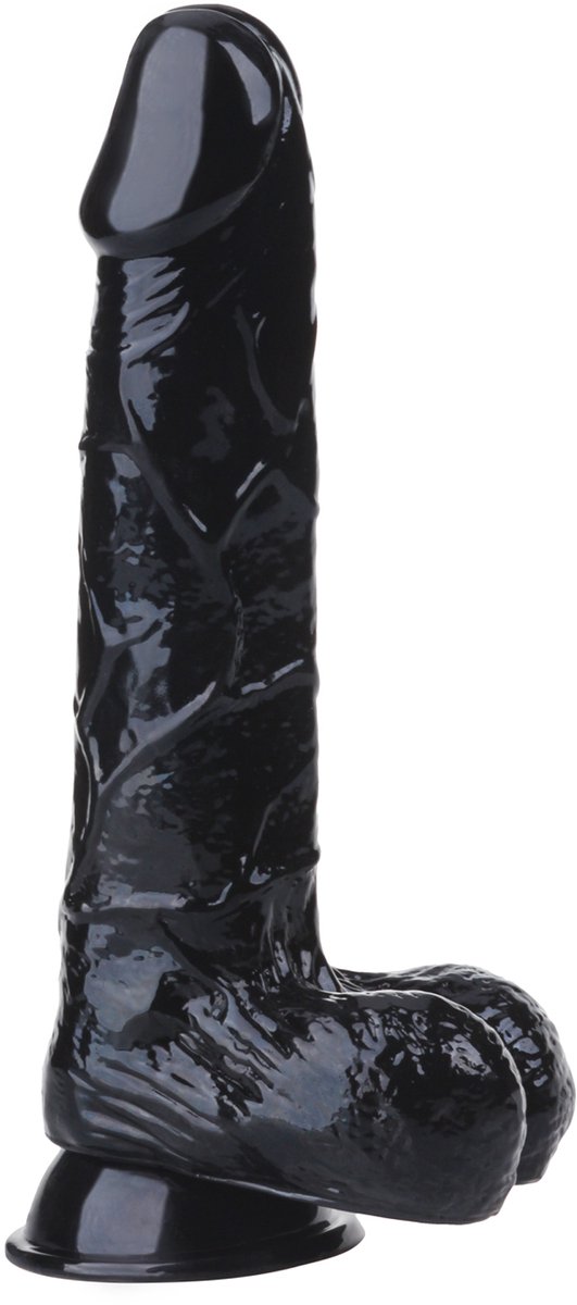 Being Fetish - Dildo - Kunstrubber - 21,5 cm - Zwart