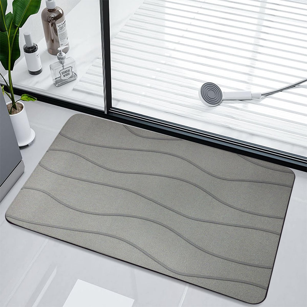 Azomor® Antislip en sneldrogende badmat voor badkamer en douche van 40x60 cm