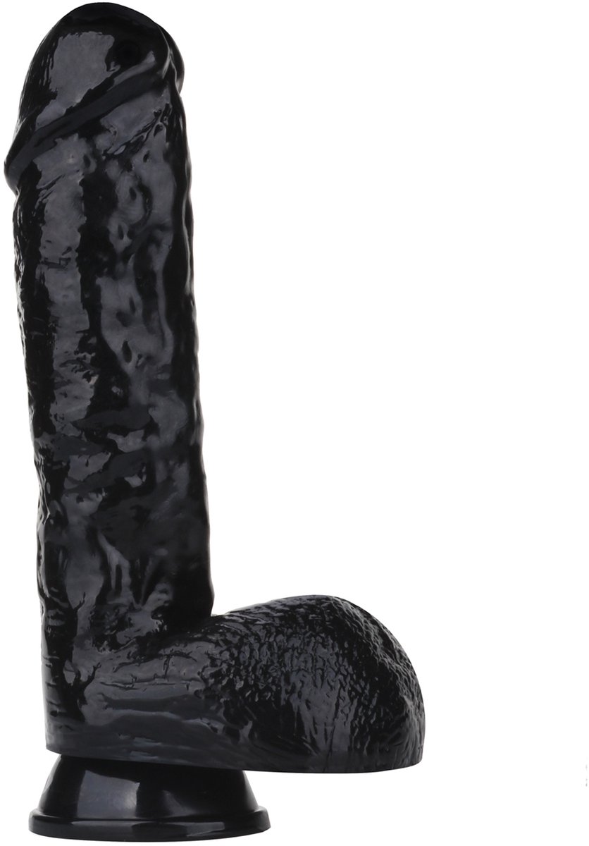 Being Fetish - Dildo met Zuignap - Kunstrubber - 19 cm - Zwart
