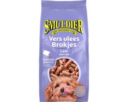 Smuldier Vers vlees Brokjes Lam met Rijst | 48 st. | compleet | diepvries hondenvoer | vers vlees