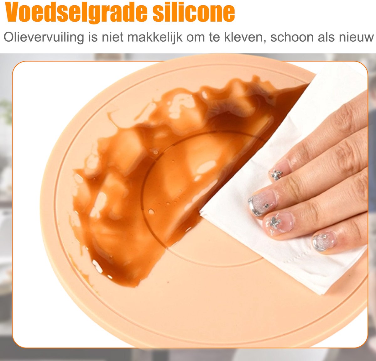 Ynkkvre - Set van 3 Siliconen Onderzetters - Rond, 16 cm - Multifunctioneel, Duurzaam, Waterdicht en Antislip - Voor Pannen, Theepotten en Kommen