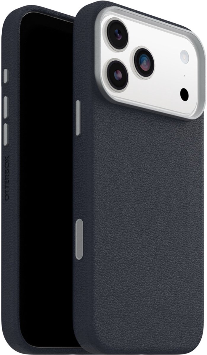 Otterbox Symmetry iPhone 17 Pro Max Back Cover met MagSafe Magneet Leer Blauw