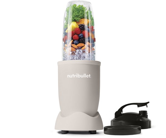 Nutribullet Exclusive Blender - 900 Watt - Smoothie Maker - 700 ml Drinkbeker BPA & BPS-vrij – Incl. Accessoires - To Go Deksel - Linen Beige