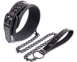 Smart Moves - Collar - Hoogglans Zwart - PU Leer