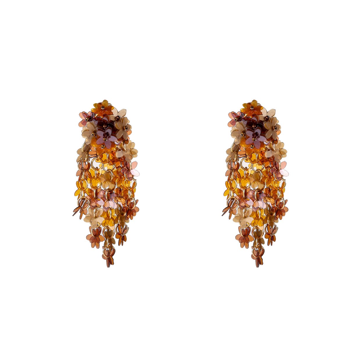 Go Dutch Label Oorknoppen Flowery Flow Bruin