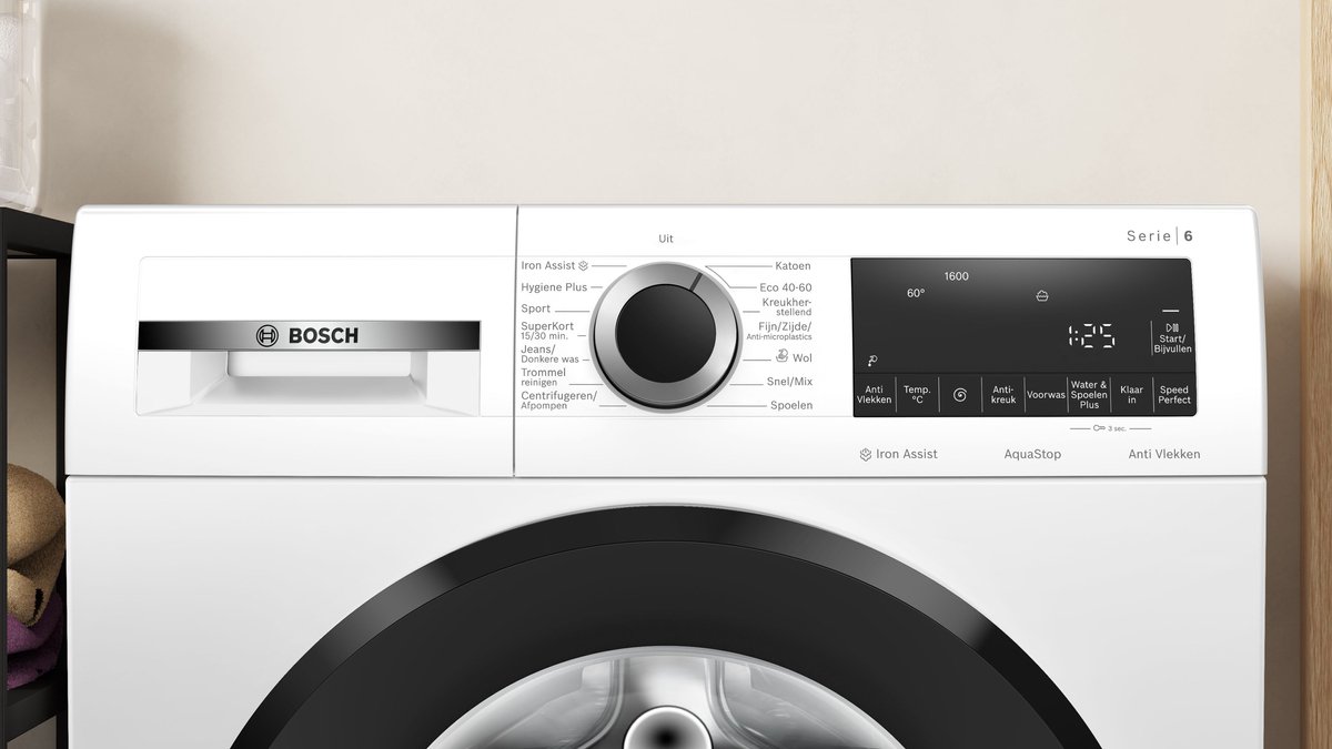 Bosch WGG246ZCNL - Serie 6 - Wasmachine - Wasmachine met stoom - 1600 rpm - 9 kg - Energielabel A - Iron Assist: vermindert kreukels tot 50% - Bespaar water met ActiveWater Plus — afbeelding 7