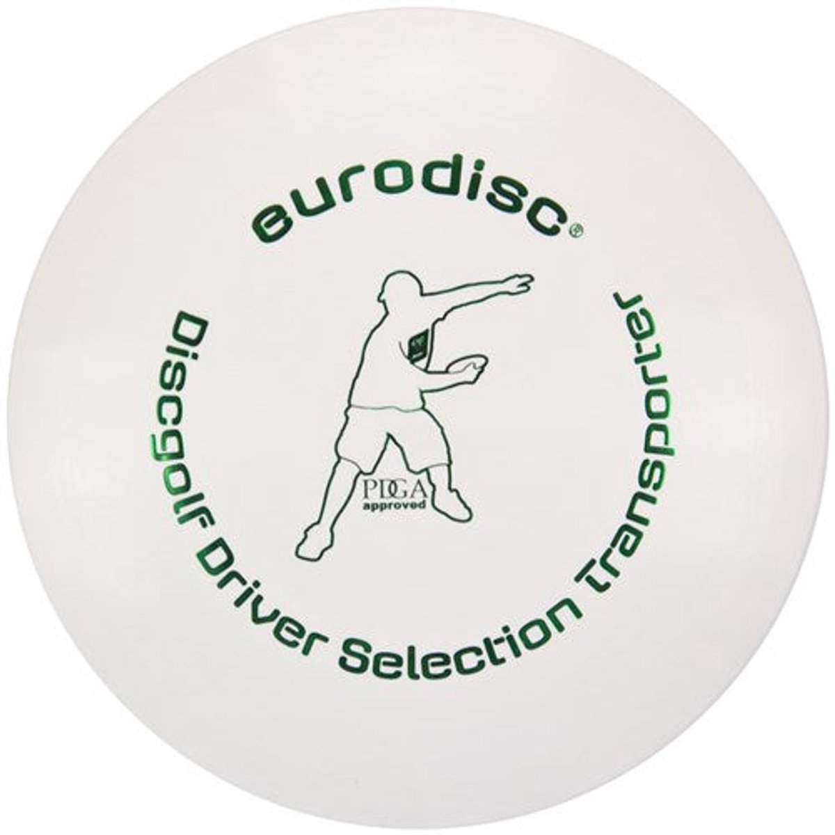Discgolf disc Eurodisc Discgolf driver high quality White EDDGSLWHTP Wit 23 cm