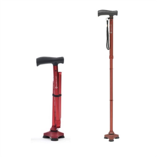 Opvouwbare Wandelstok Hurrycane Zwart