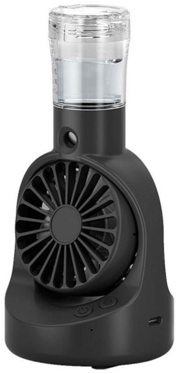 Oplaadbare handsproeier met ventilator - Zwart