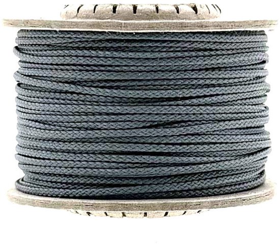 Microcord 1.4MM staalgrijs op een spoel
