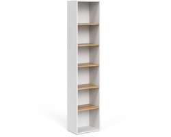 Vicco Viktor Badkamerkast – 40.2 x 188.6 cm Wit/Kunstnijverheid
