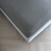 Kayori Emma Hoeslaken Katoensatijn - 90x210-220cm - Matrasdikte 35cm - Rondom Elastiek - Denim