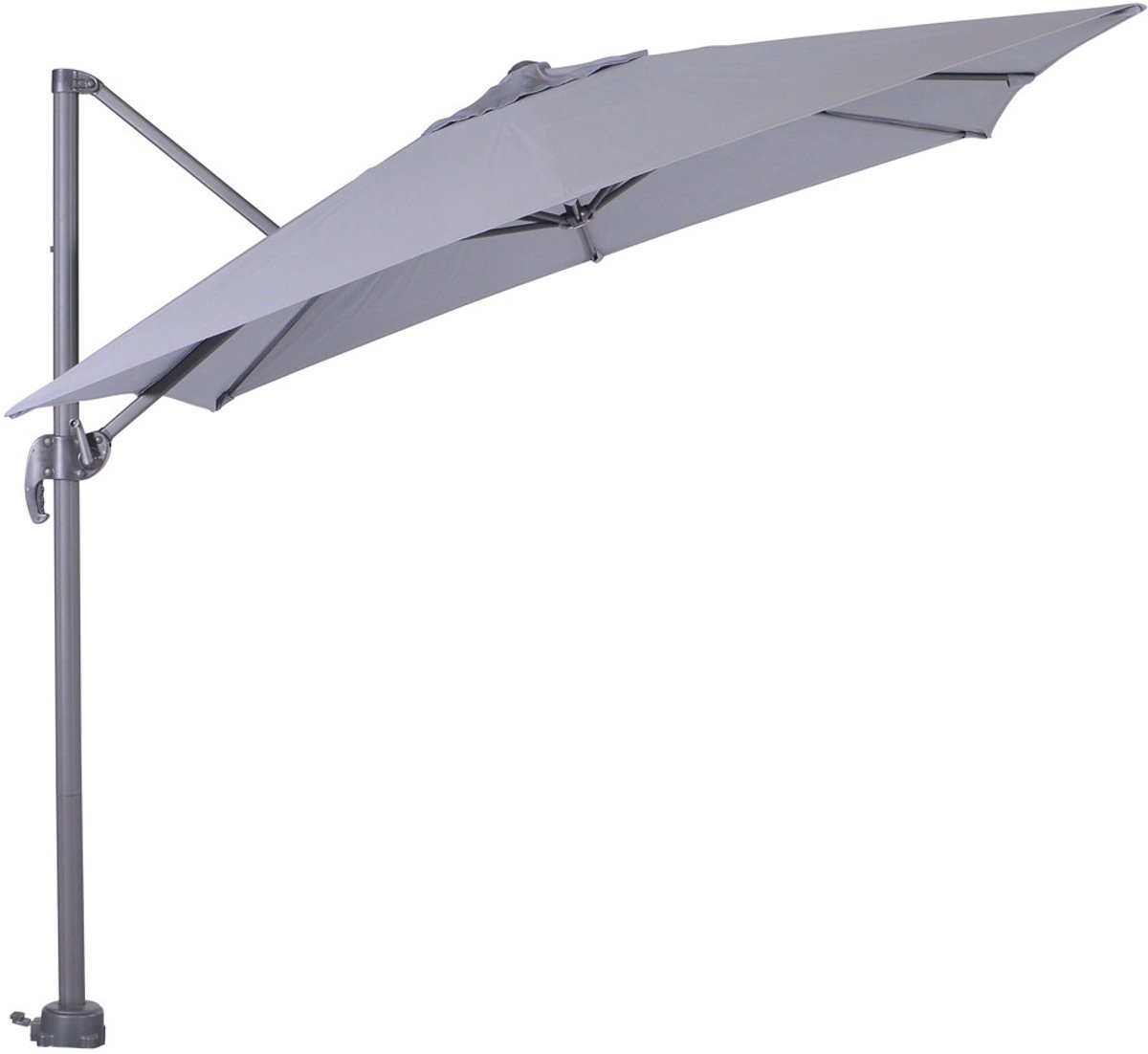 Garden Impressions Zweefparasol Hawaii S 250x250 - donker grijs - licht grijs – foto 5