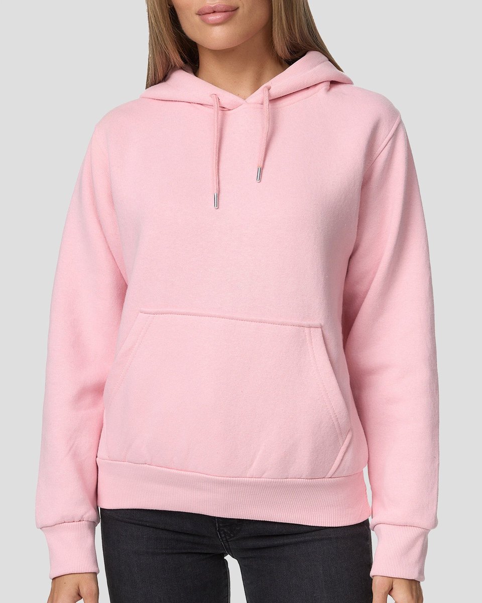 Smith & Solo Hoodie Dames - Sweatshirt Dames Met Capuchon - Katoen - Roze XL