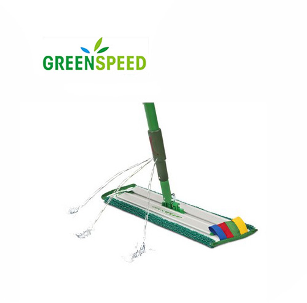 Greenspeed Sprenkler vlakmopsysteem incl. 2 Twistmoppen en 1 Diamond vlakmop