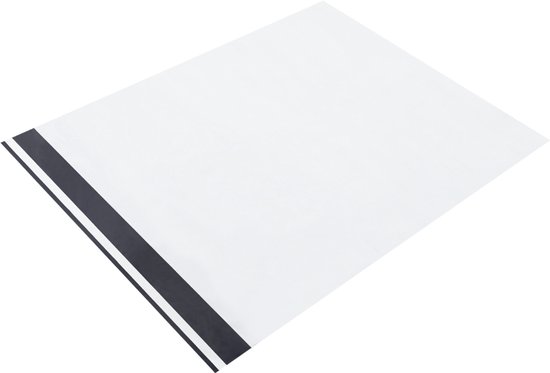 Emerson 50 stuks plastic verzendzakken, 35 x 50 cm, verzendzakken met zelfklevende sluiting, wit, ondoorzichtig, verzendzakken voor kleding, artikelen, plastic verpakkingszakken, verschillende maten