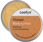 Loofys Body Lotion Orange – Natuurlijke & Hydraterende Bodylotion – Plasticvrij, Vegan & Duurzaam – Herbruikbaar Blikje – 150g