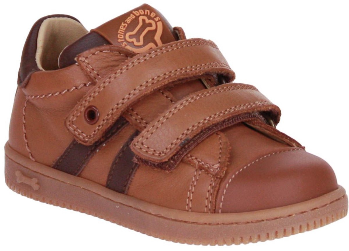 Stones and Bones Niso Velcroschoen Cognac