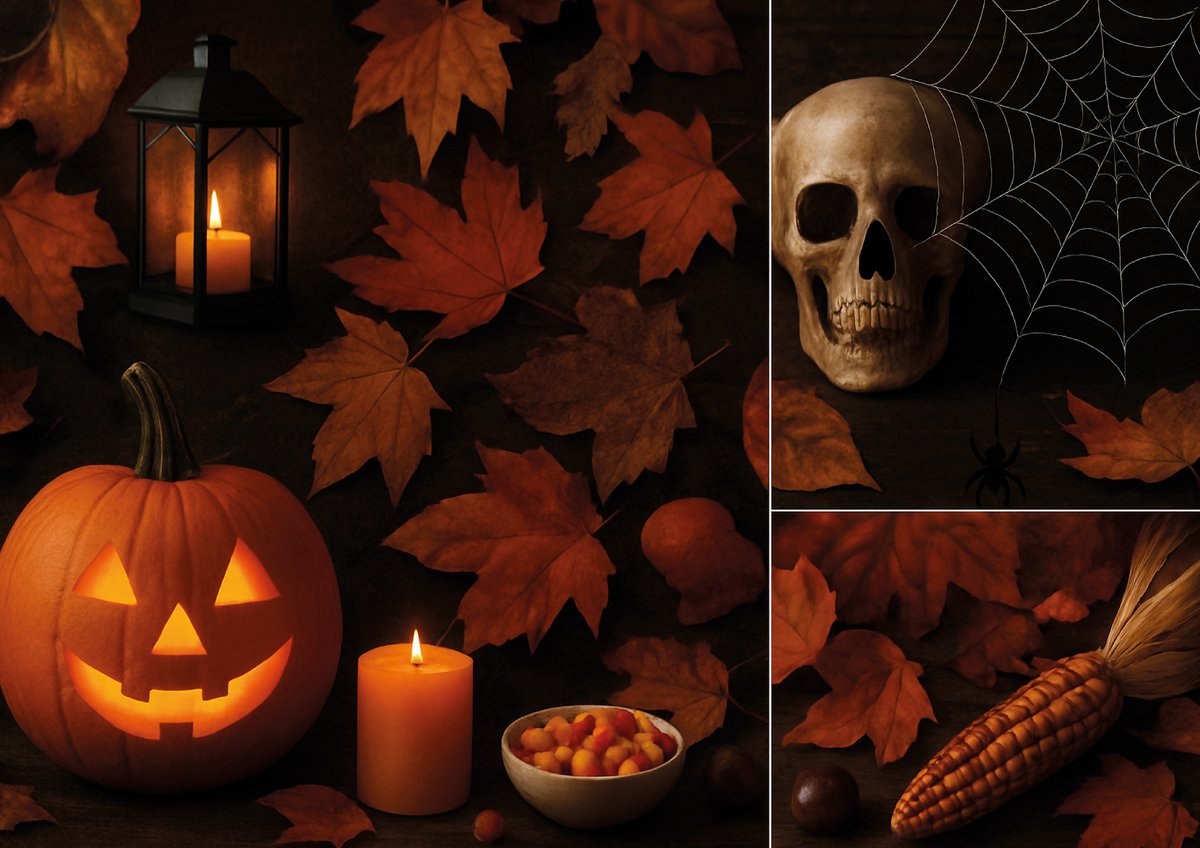 Papieren Placemats "Halloween Herfst" 50 stuks (30x42cm)