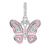 925 sterling zilveren geslepen kristallen bloemenhanger ketting - België