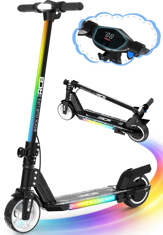 RCB Elektrische Step R12 6.5 inch Zwart 15 km/u