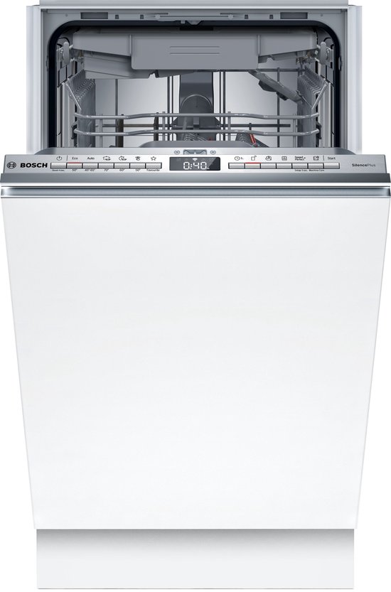 Bosch SPV4EMX17E - Serie 4 - Vaatwasser -Inbouwvaatwasser - Volledig integreerbaar - 45 cm - Energielabel B - Efficient Dry: verbeterde droogprestaties door de automatisch geopende deur