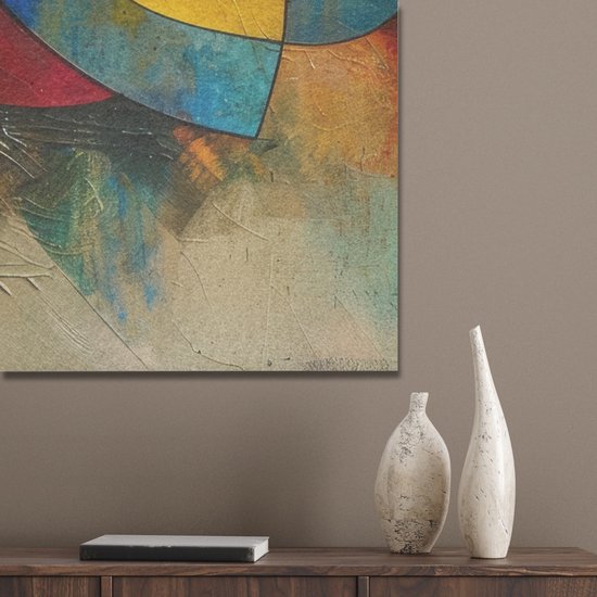 Akoestisch wandpaneel 70x100 cm - Vilt schilderij Kunst - Abstract ...