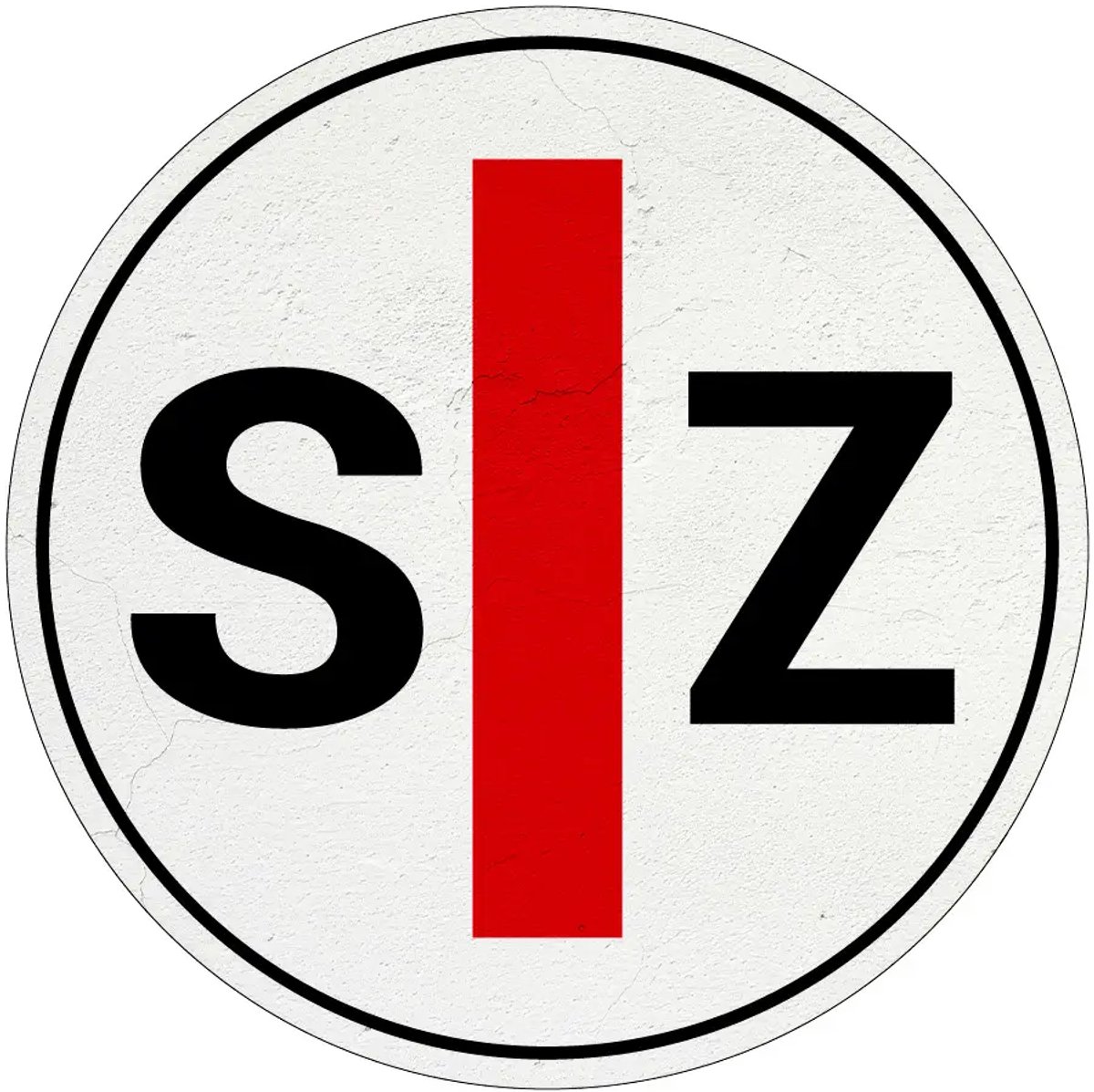 SZ slechtziend bord | Sign Again materiaal | 30 cm