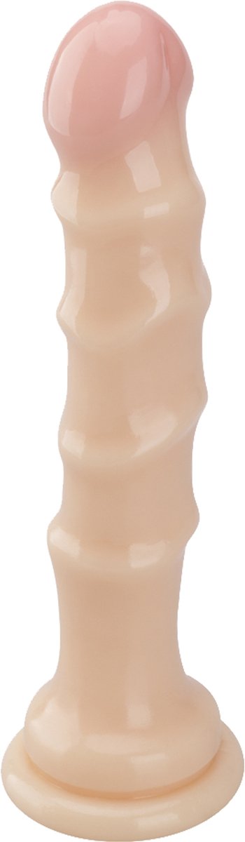 Being Fetish - PVC Dildo - 18 cm - Lichte Huidskleur