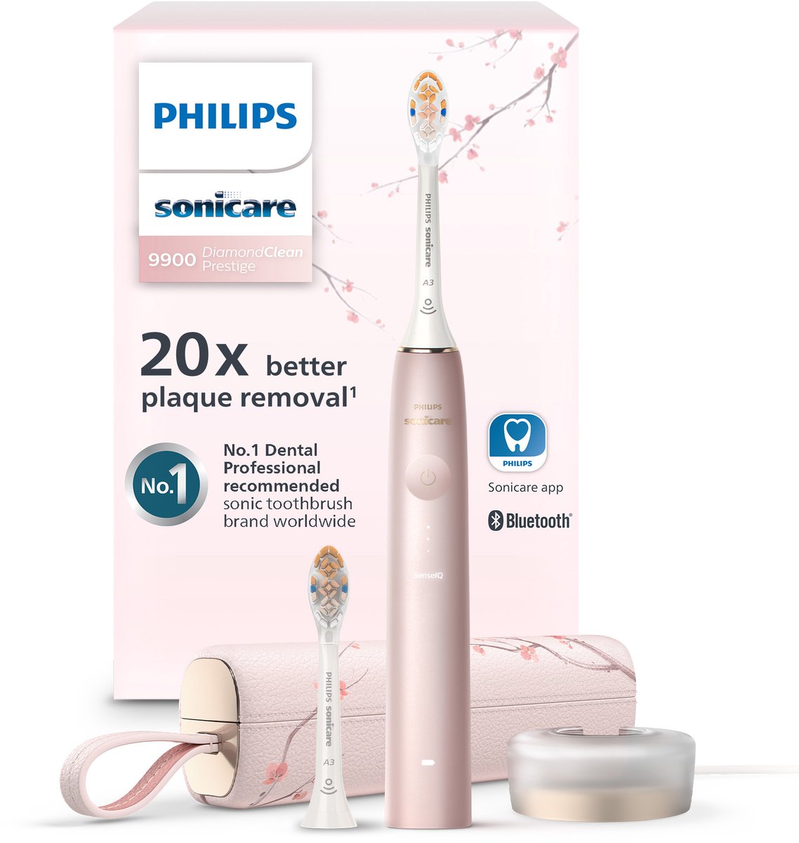 Philips Sonicare Prestige 9900 Met Senseiq Hx9992/31 Elektrische Tandenborstel Roze