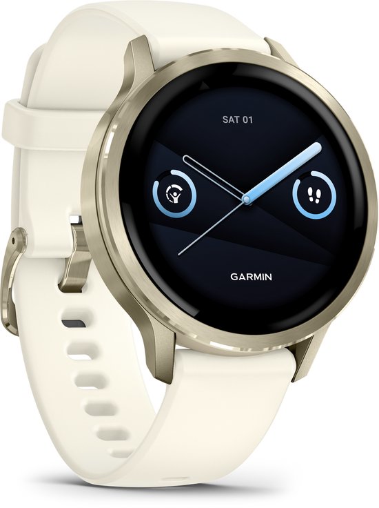 Garmin Venu 4 - Multisport smartwach - 41 mm - AMOLED - Goudkleurig/Creme