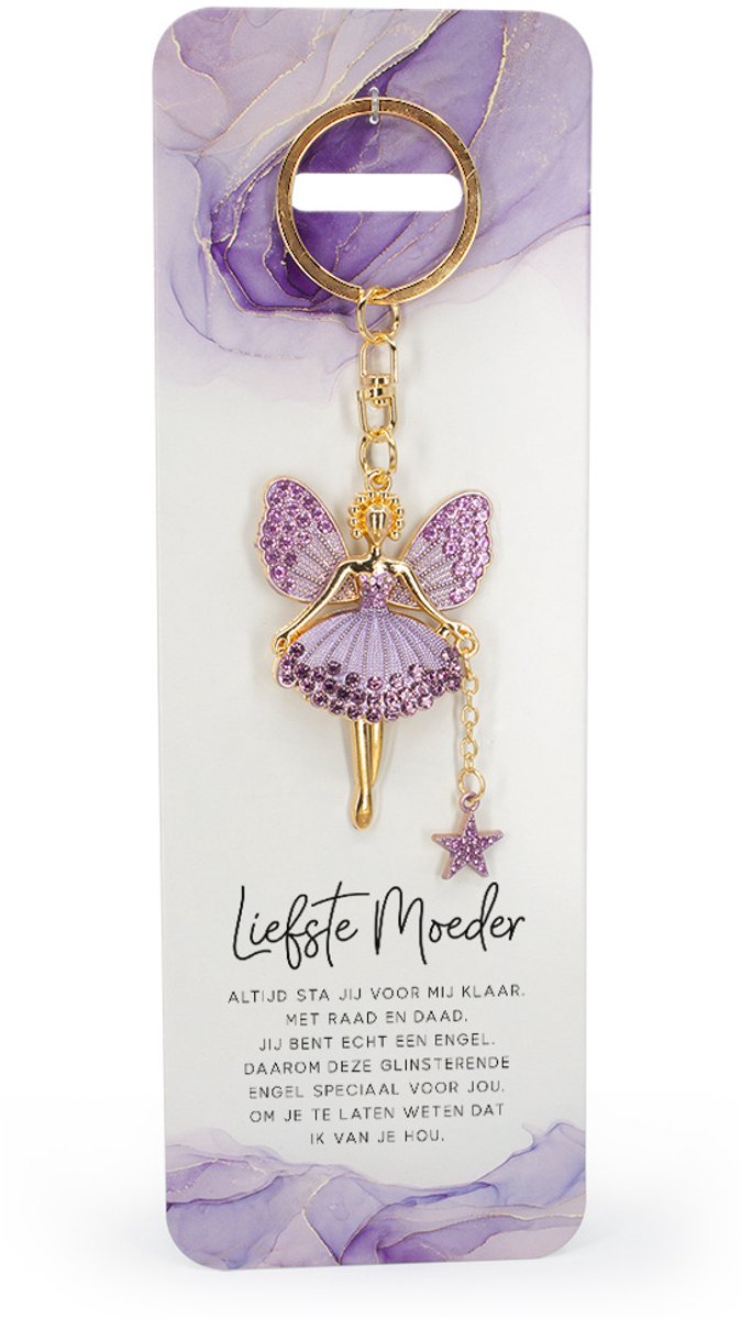 Engel Sleutelhanger "Liefste Moeder"