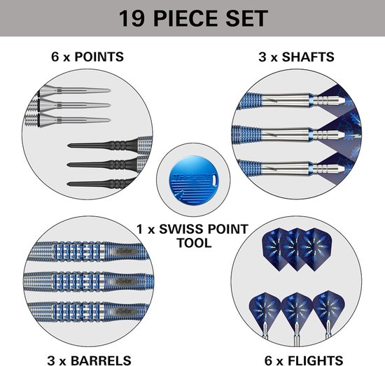 Target Phil Taylor Power Gx2 95% Soft Tip - Dartpijlen 18 Gram van Target — afbeelding 5