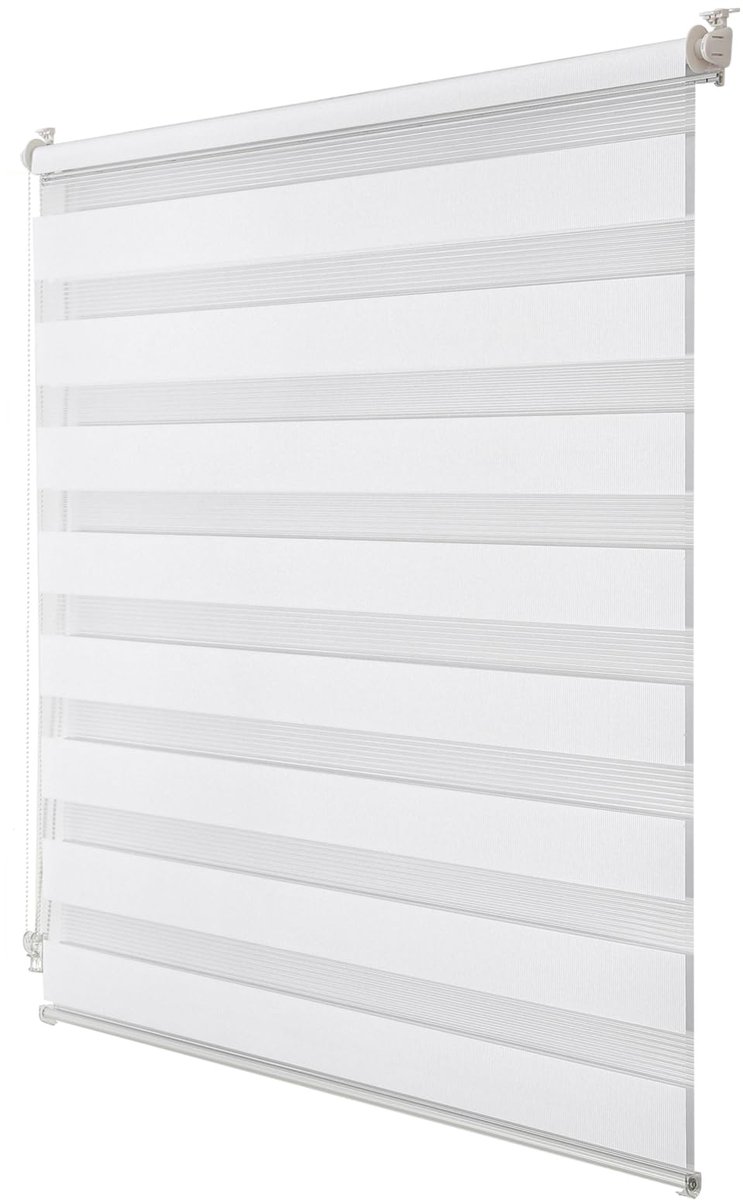 Azomor® Dubbelrolgordijn met klembevestiging, lichtdoorlatend tot verduisterend