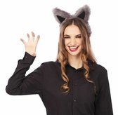 Déguisement chien loup Costume d'animal d'Halloween Bandeau oreilles d' animaux, queue d'animal, pour fille cosplay fête  200000532