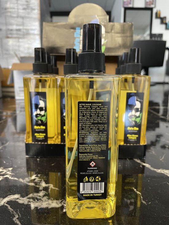Mafia Men Aftershave Cologne Wanted 400ml Aftershave Parfum Heren - Langdurige Geur - Kolonya - Barber Cologne