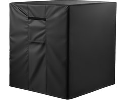 Airconditioner Deksel, 863 X 812 X 762 mm Beschermdeksel voor AC-Eenheid Buiten, Drielaags Ontwerp, Waterdichte Polyester Materiaal, Geventileerd Gaas voor Luchtstroom, Universele Fit, Zwart