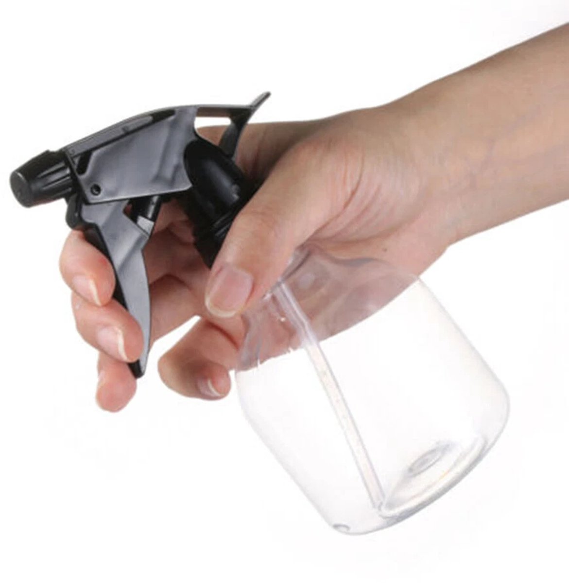 2 haarlakflessen/trigger sprayers/spuitflessen，Verdikte transparante kleine spuitfles，Waterspuitfles met drukmechanisme