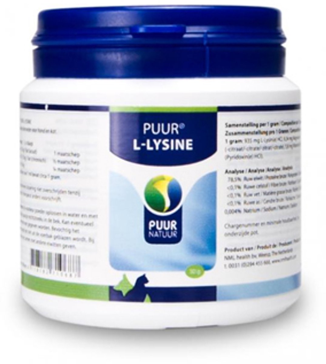 Puur L-Lysine - 2 x 50 g