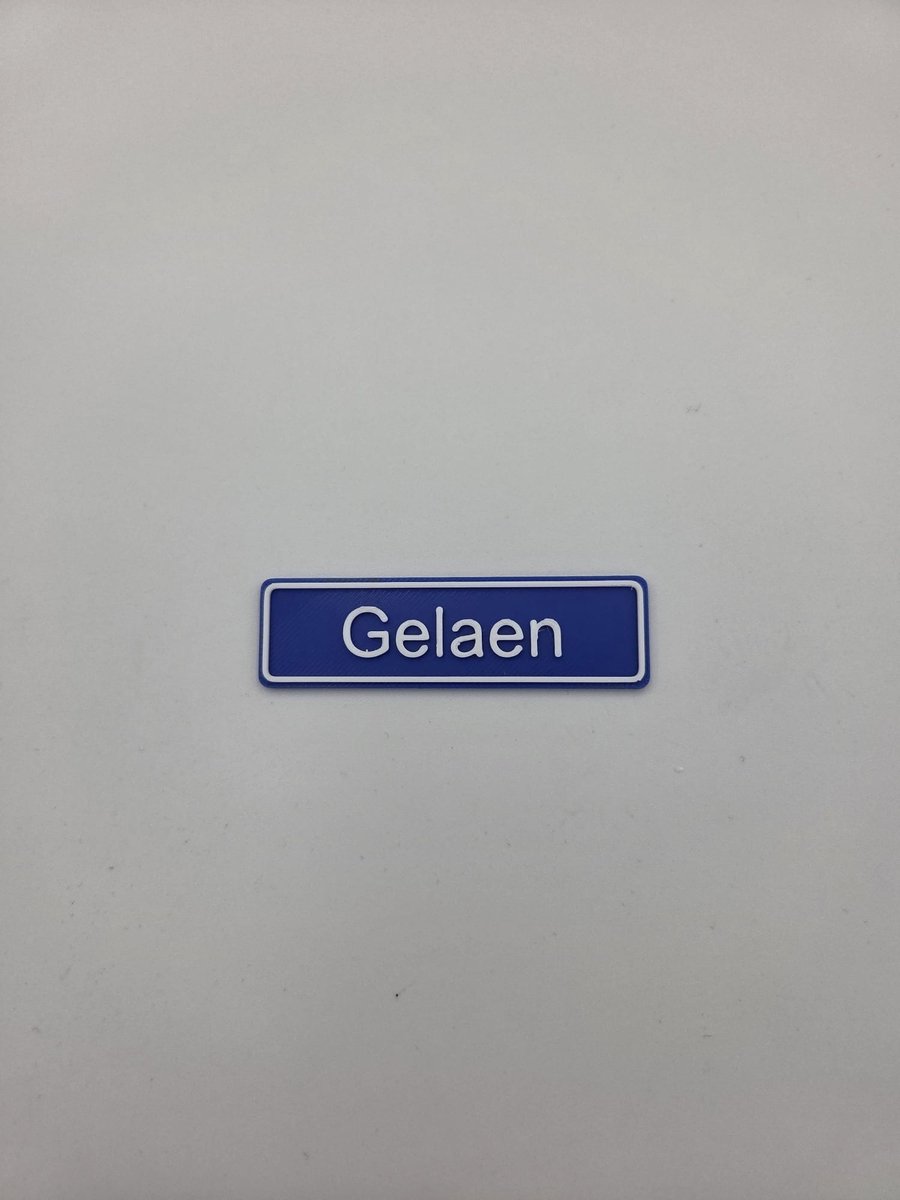 3D plaatsnaam speldje Gelaen