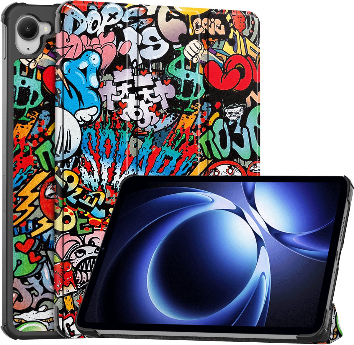Case Compatibel met Xiaomi Pad Mini 8.8 inch,Siliconen Zacht Leer TPU