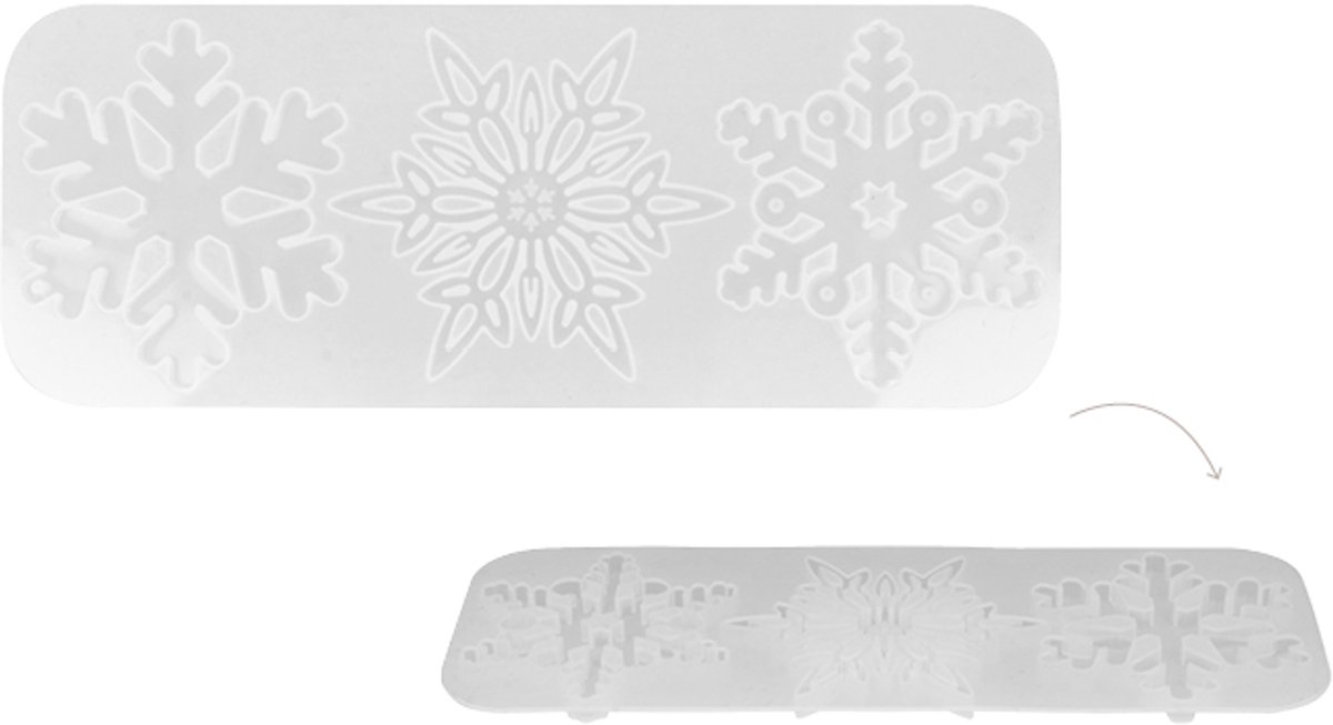 Sneeuwvklok siliconen mal - Artemio