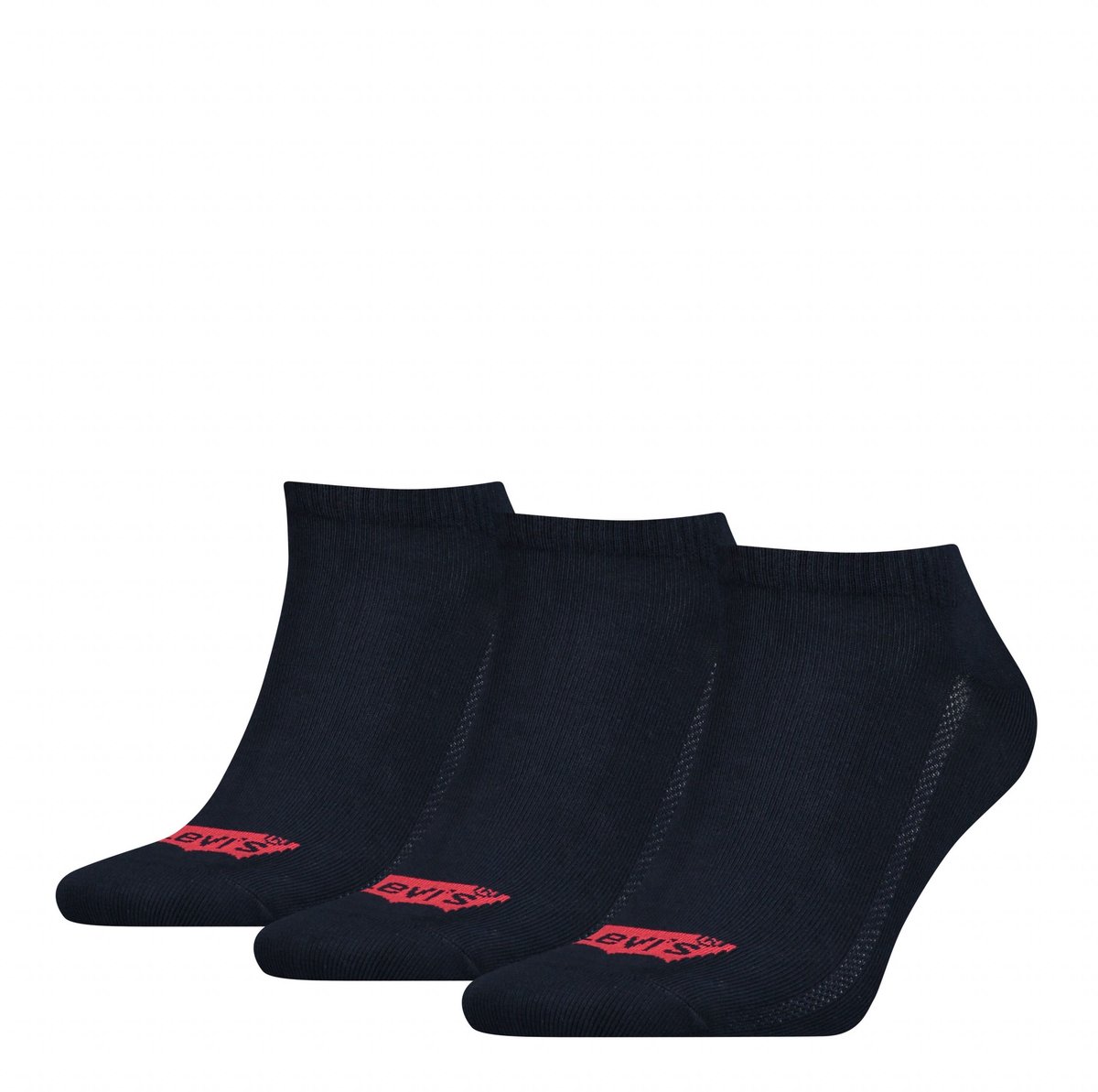 Levi’s Low Cut Batwing Logo 3-Pack Marineblauw